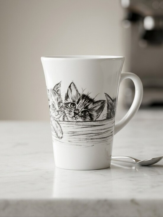 Cheri Lane Other - Cheri Lane Forty Winks Mug designed by Steve O'Connell White with Kittens
